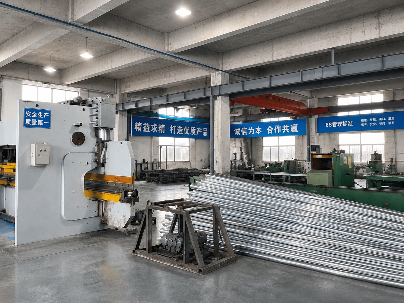 Fabricación metálica：Taller y equipos de mecanizado